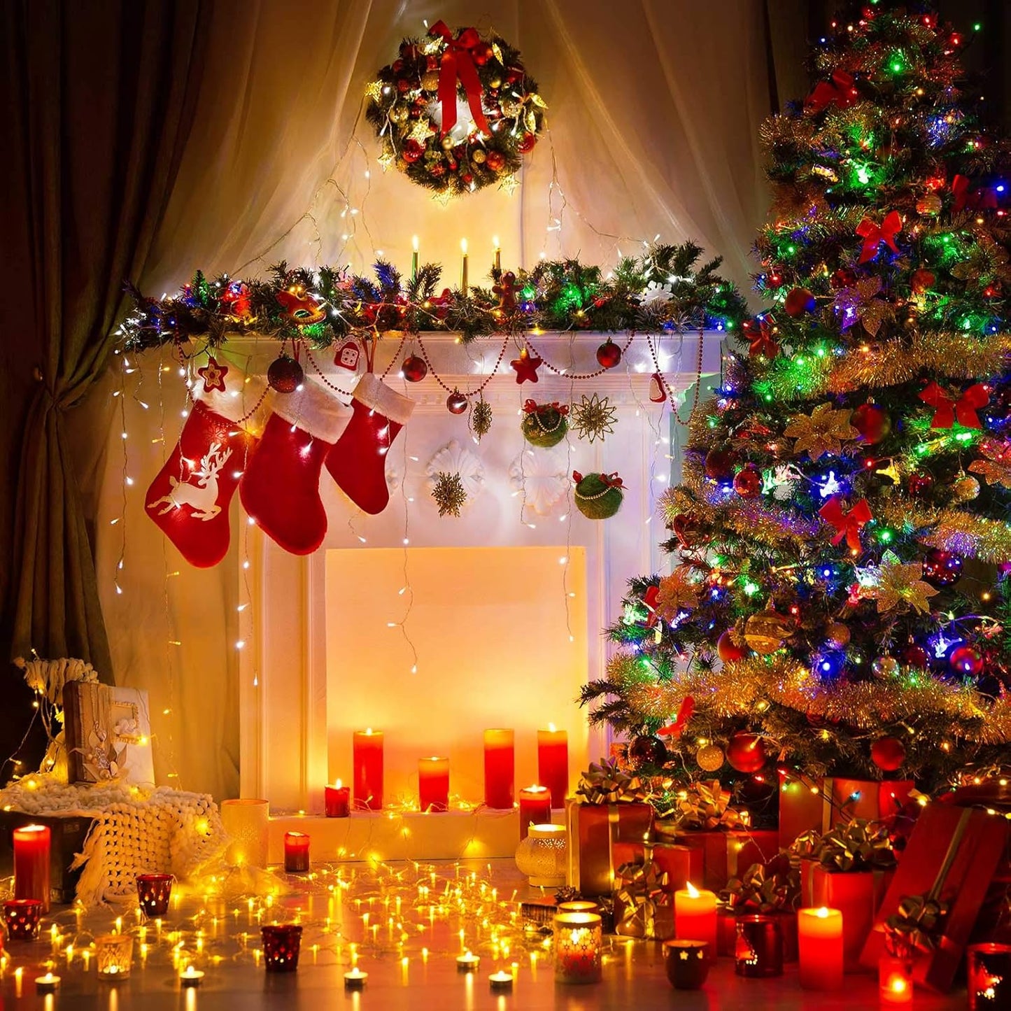 Weihnachtsbeleuchtung Indoor Lichterkette Weihnachtsdeko Beleuchtung