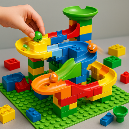 Murmelbahn Kinder Bauspielzeug Bunt Kunststoff