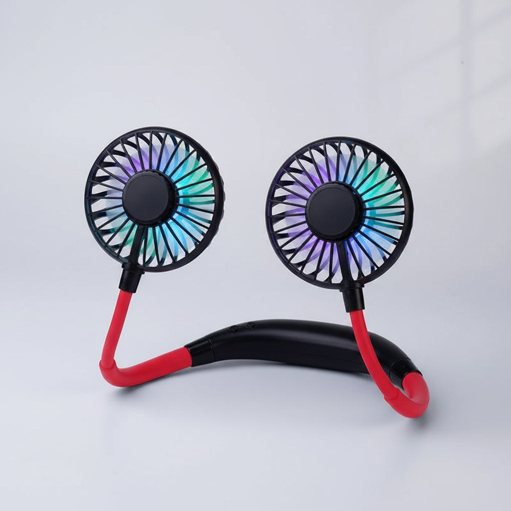 Ventilateur Cou Portable USB Rechargeable Silencieux