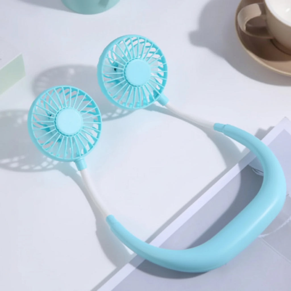 Ventilateur Cou Portable USB Rechargeable Silencieux