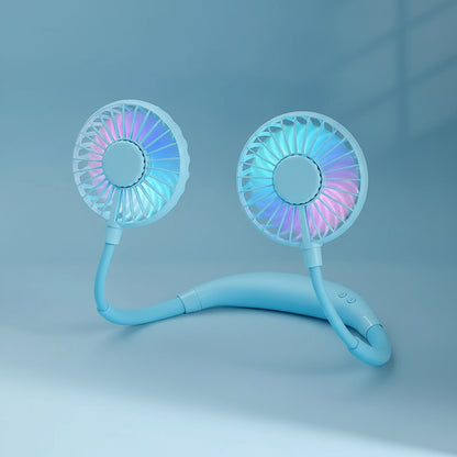 Ventilateur Cou Portable USB Rechargeable Silencieux