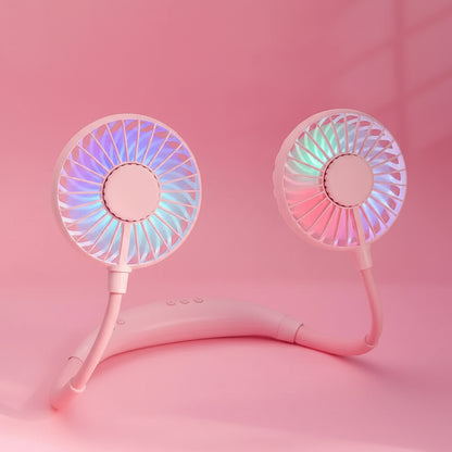 Ventilateur Cou Portable USB Rechargeable Silencieux