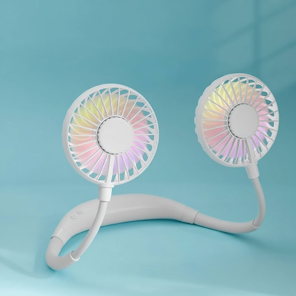 Ventilateur Cou Portable USB Rechargeable Silencieux