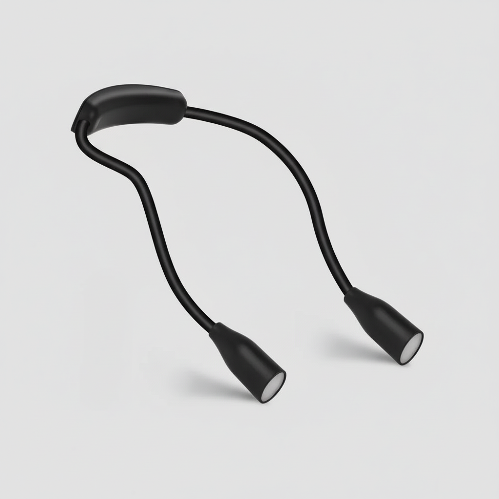 USB Rechargeable LED Neck Lamp with 3 Light Colors and Dimmable Brightness – Flexible, Lightweight Design for Reading and Outdoor Tasks - Image 2
