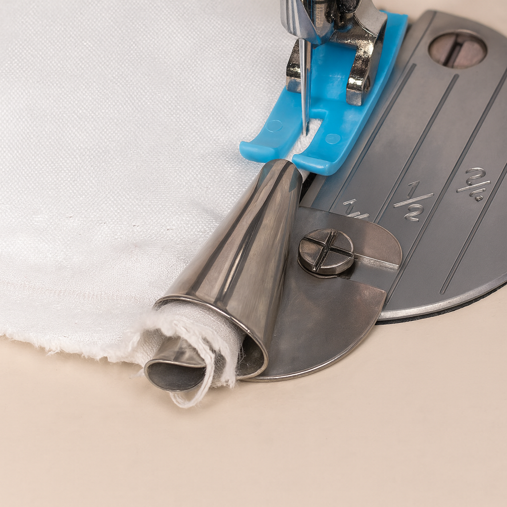 Nähzubehör Saumwerkzeug Edelstahl Set Rollsaum Aufsatz Mehrgrößen