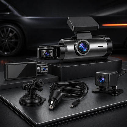 Nachtsicht Dashcam Mehrkanalig Aufzeichnung Für Autos