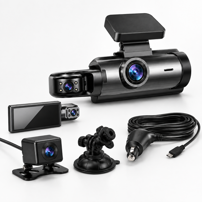 Nachtsicht Dashcam Mehrkanalig Aufzeichnung Für Autos
