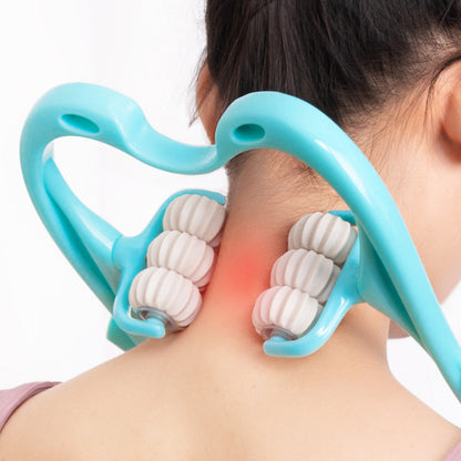 Masajeador de Cuello Ergonómico Manual Relajación de Columna