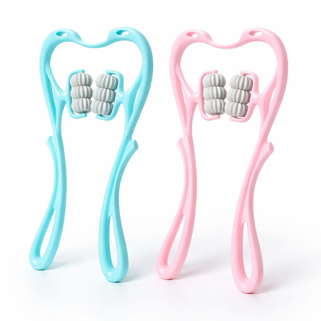 Masajeador de Cuello Ergonómico Manual Relajación de Columna