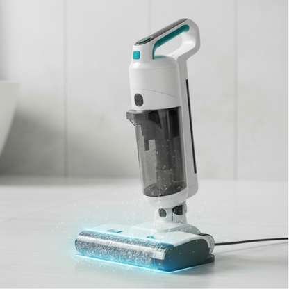 Nass- und Trockenstaubsauger Selbstreinigend Kabellos Bodenreiniger Leichter Mopp für Hartböden Tierhaare Essensreste Rundum-Reinigung ohne Auslass - Image 4