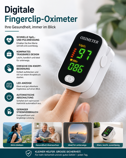 Oximeter Non-Invasive Digital 8-in-1 Health Monitor