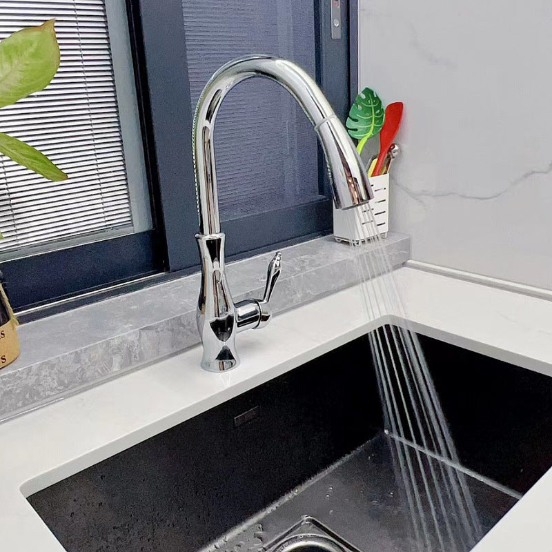 Kitchen Tap Stainless Steel Modern Pull Out Mixer Faucet