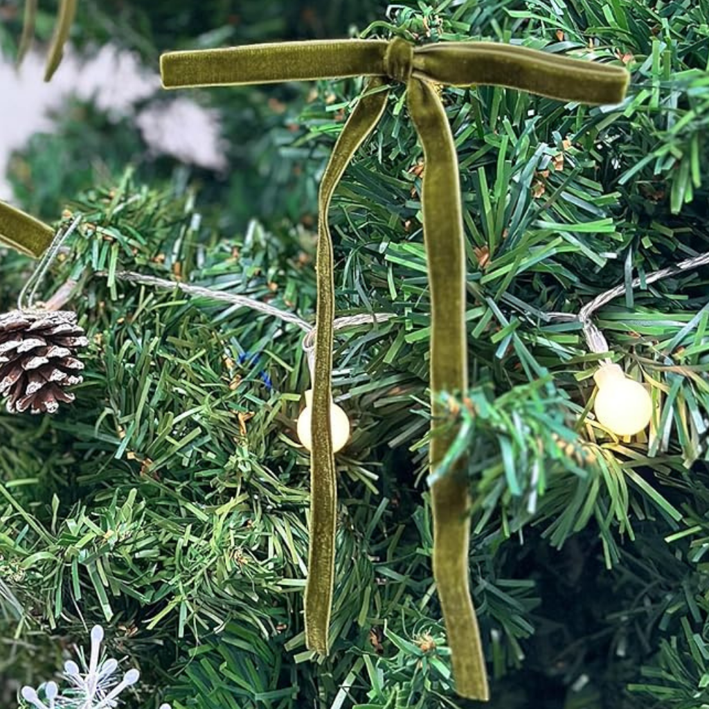 Garlands Decorative Velvet Bow Set Tree Decoration Home Accessories