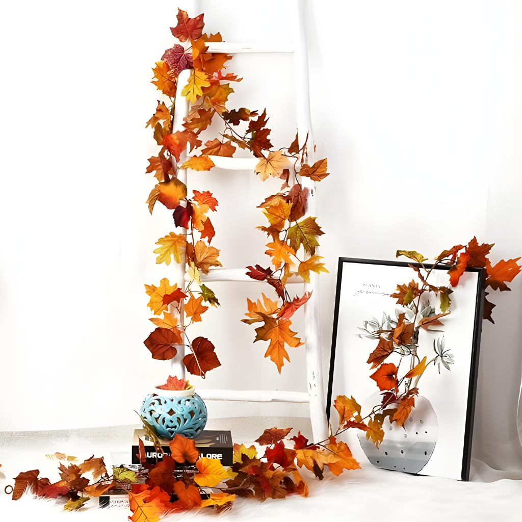 Girlanden Deko Künstliche Ahornblätter Wohnraumgestaltung