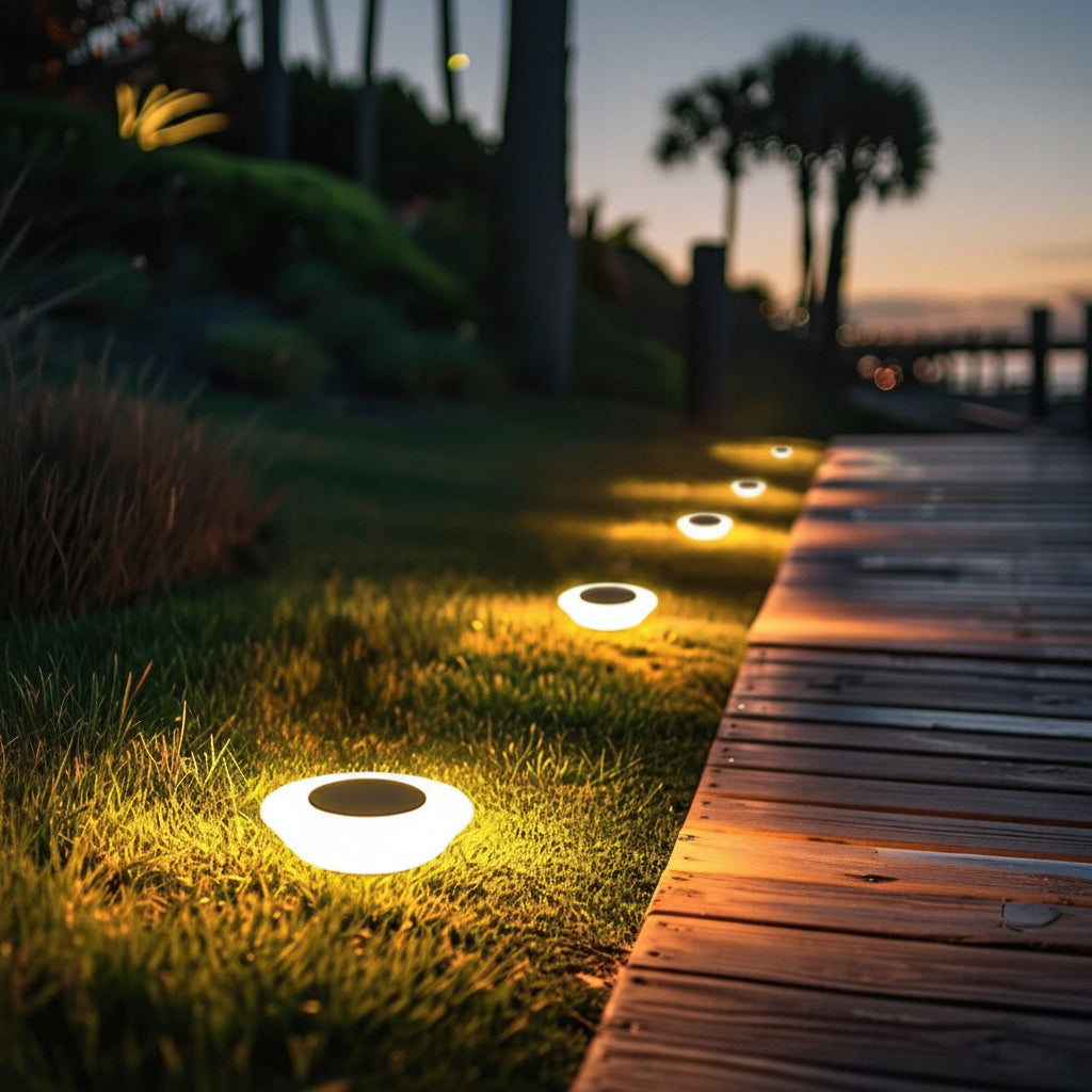 Solar Ground Lights – Waterproof LED Outdoor Pathway & Garden Lighting