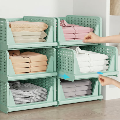 Cajas de almacenamiento plegables prácticas Armario