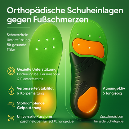 Orthopädische Schuheinlagen gegen Fußschmerzen