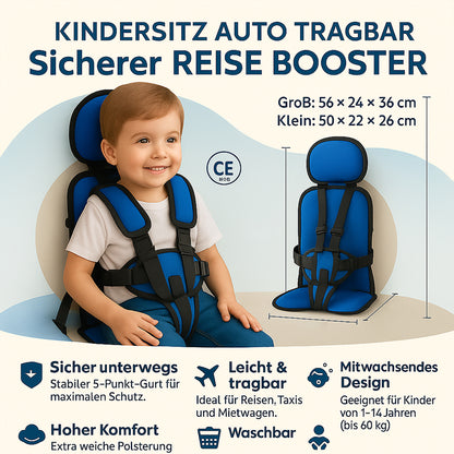 Kindersitz Auto Tragbar Sicherer Reise Booster