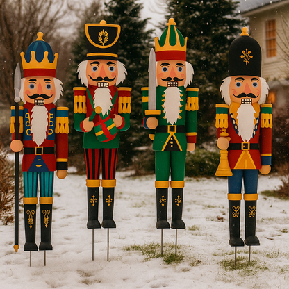 Outdoor Weihnachtsdekoration Nussknacker Figuren Gartenaufsteller