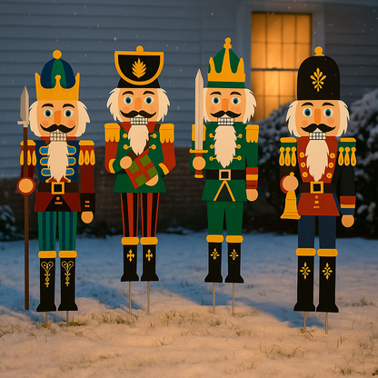 Outdoor Weihnachtsdekoration Nussknacker Figuren Gartenaufsteller