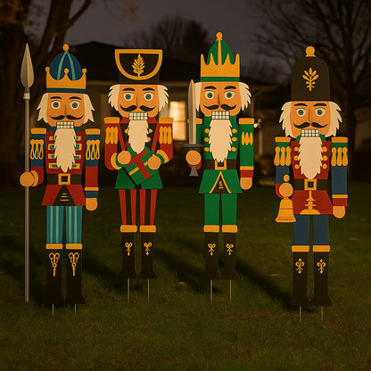 Outdoor Weihnachtsdekoration Nussknacker Figuren Gartenaufsteller