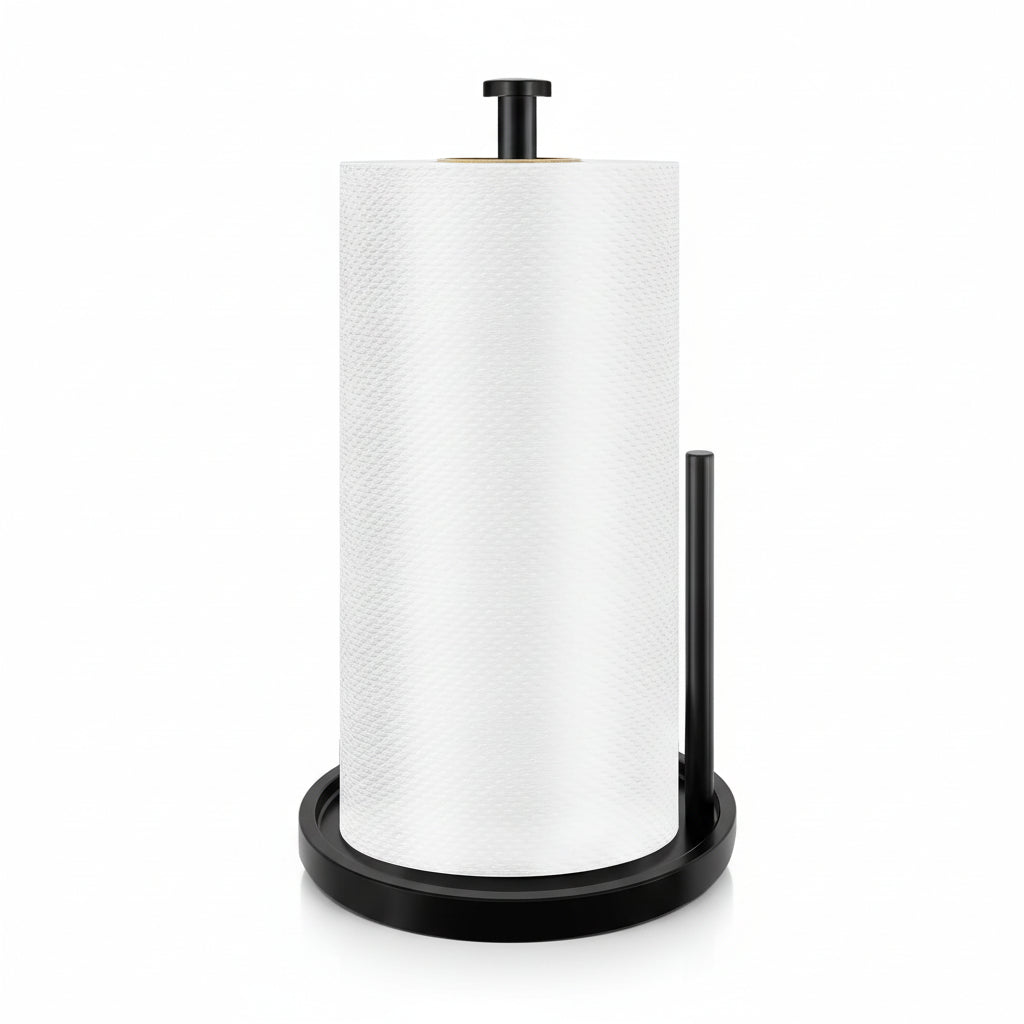 Kitchen Roll Holder Wall Mounted Metal Paper Towel Rack