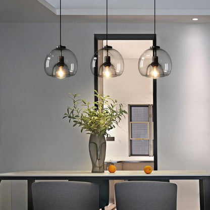 Lampada a sospensione Vetro Moderno Vetro fumé Illuminazione interna