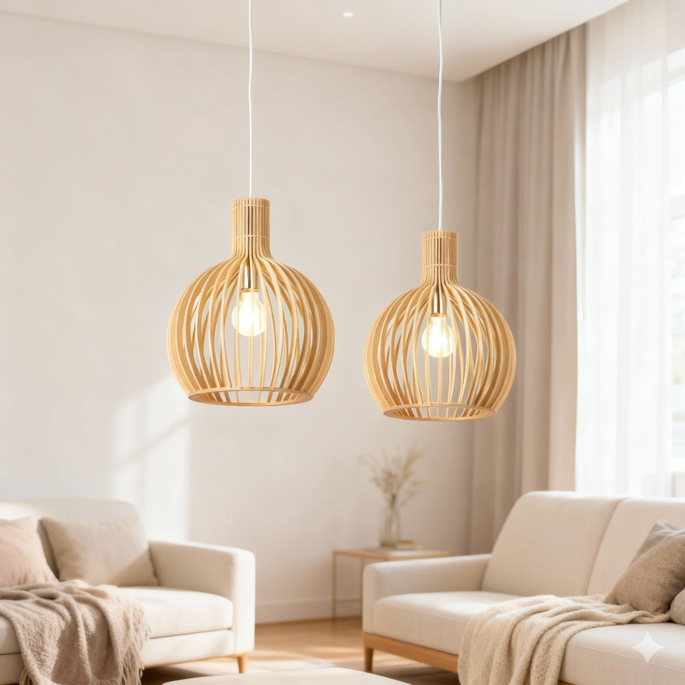 Pendelleuchte Holz 