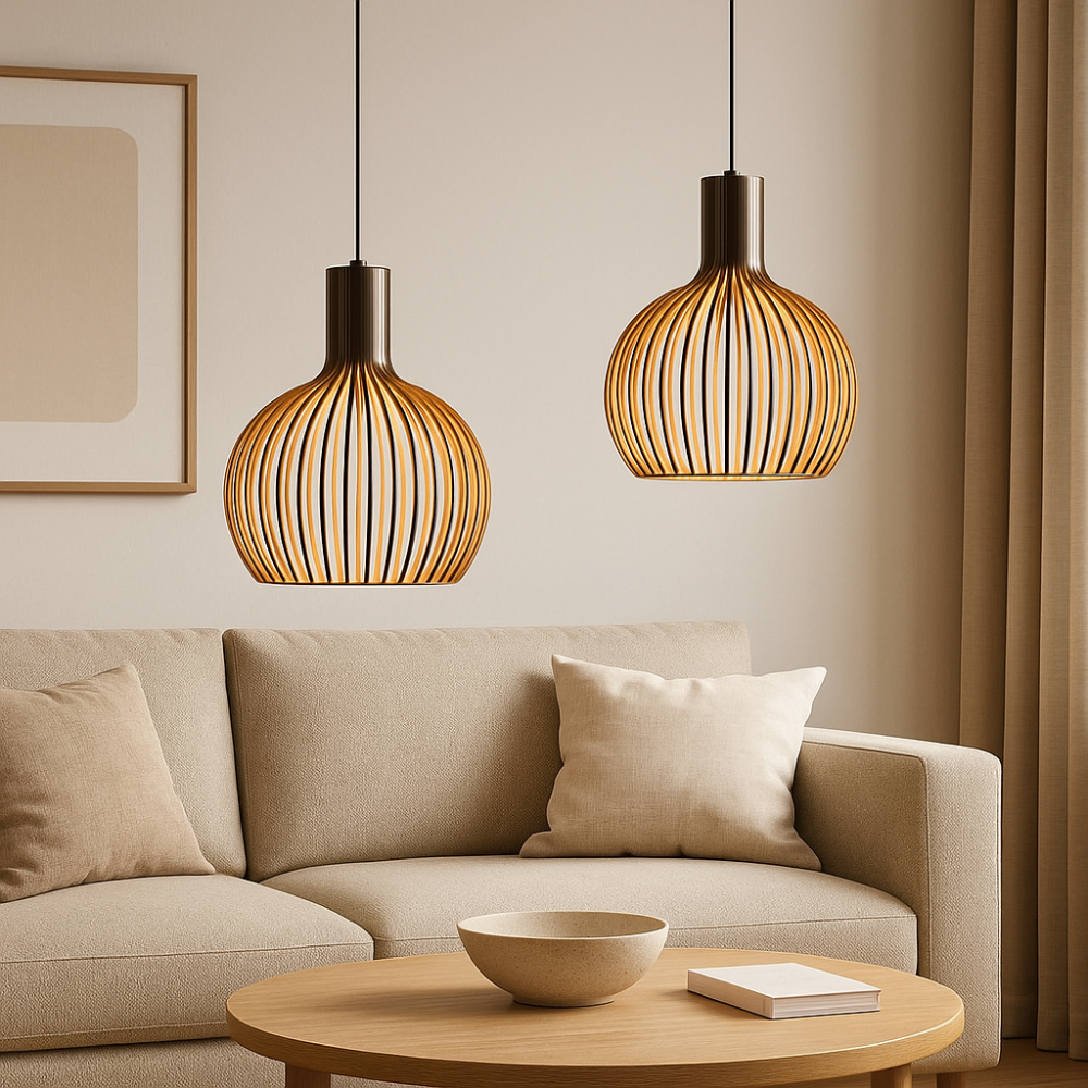 Pendelleuchte Holz 