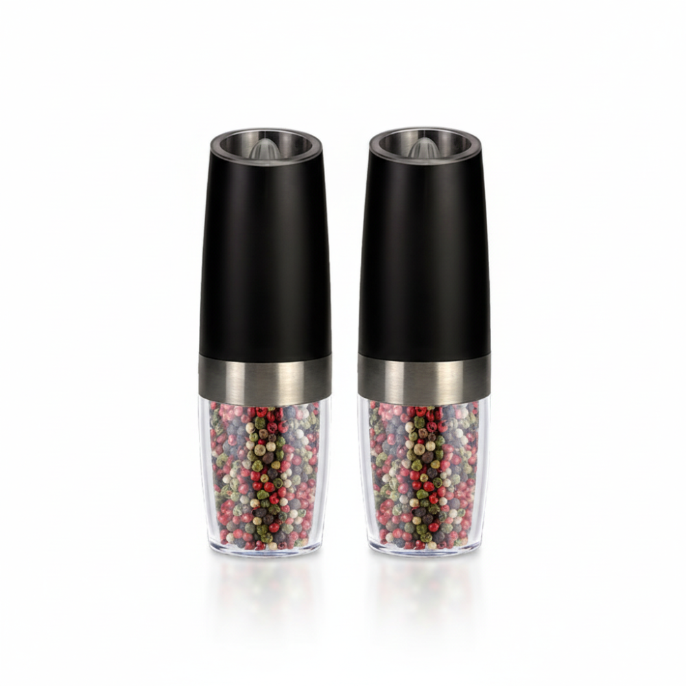 Salt Pepper Grinder Electric Rechargeable LED Set