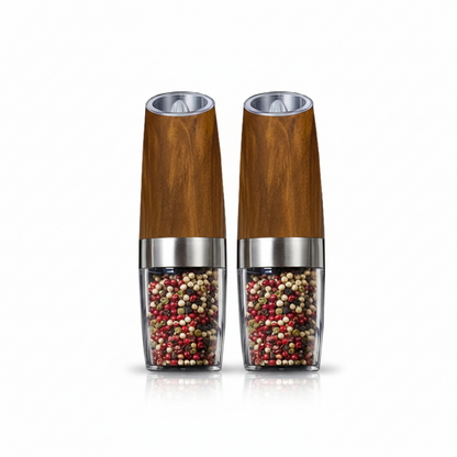 Salt Pepper Grinder Electric Rechargeable LED Set