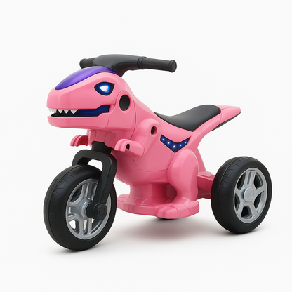 Kinder Elektro Motorrad Dreirad Dinosaurier 12V LED Musik Akku