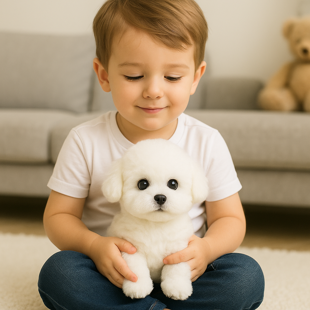 Plüschtier Hund Interaktiv Realistischer Welpe Spielzeug