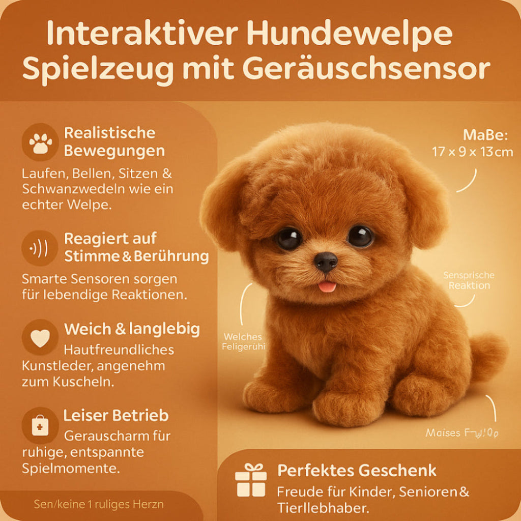 Interactive Plush Dog with Gentle Movements for Children