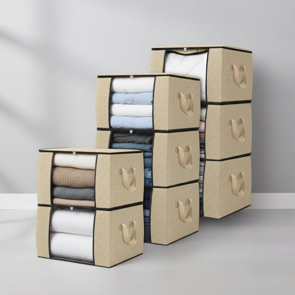 Platzsparende Aufbewahrungsboxen Kleidung 3er Set Fenster
