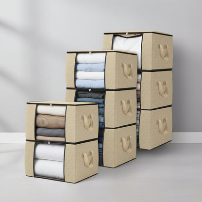 Platzsparende Aufbewahrungsboxen Kleidung 3er Set Fenster