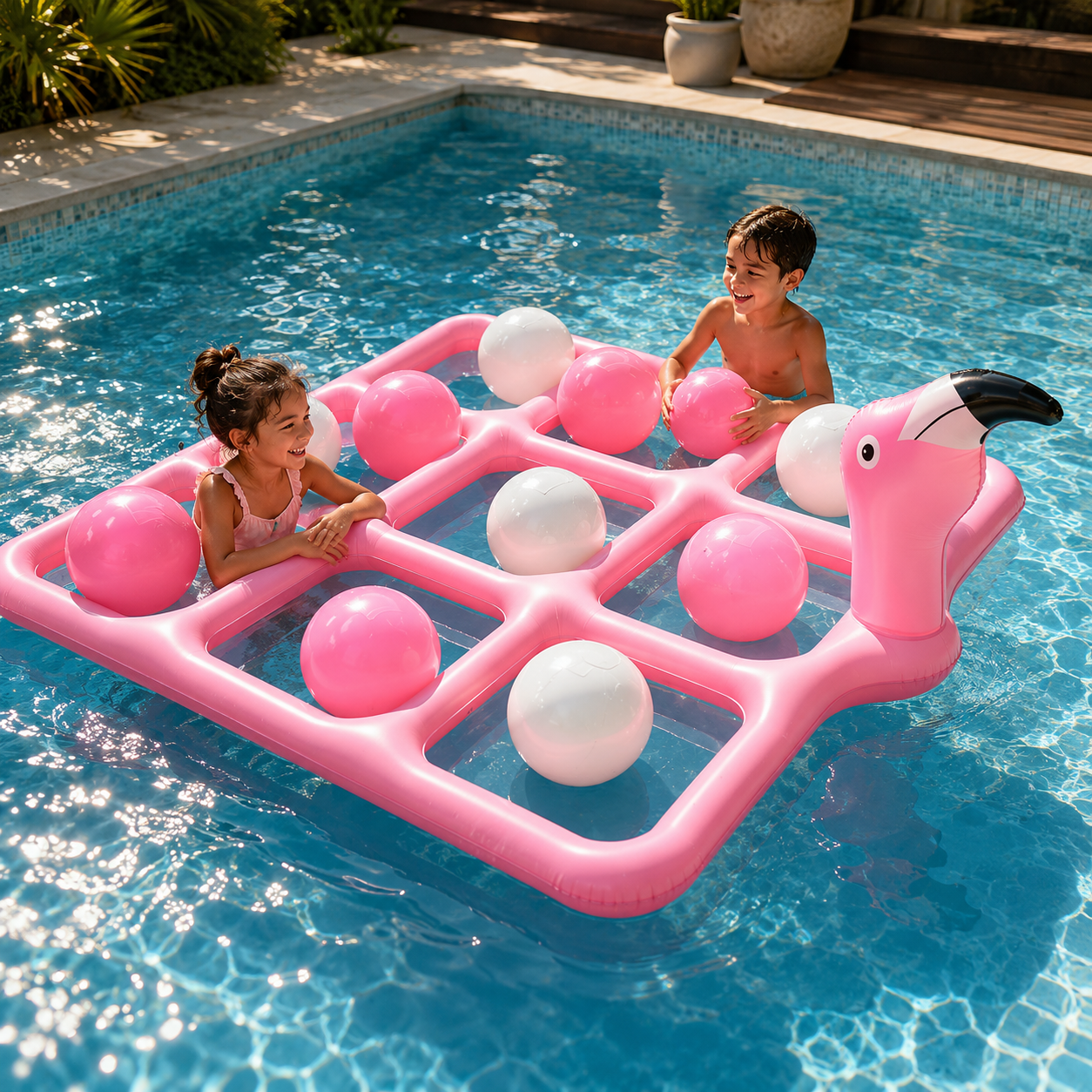 Gioco da piscina gioco d'acqua gonfiabile gioco da nuoto Tris