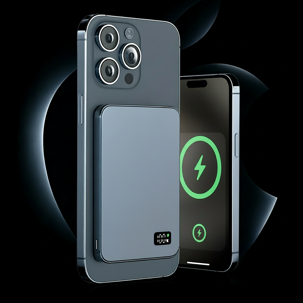 Powerbank Magnetisch Dünn Kabellos Ladegerät Tragbar