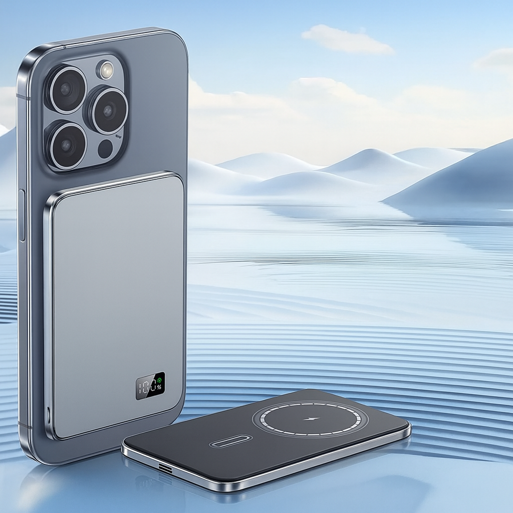 Powerbank Magnetisch Dünn Kabellos Ladegerät Tragbar