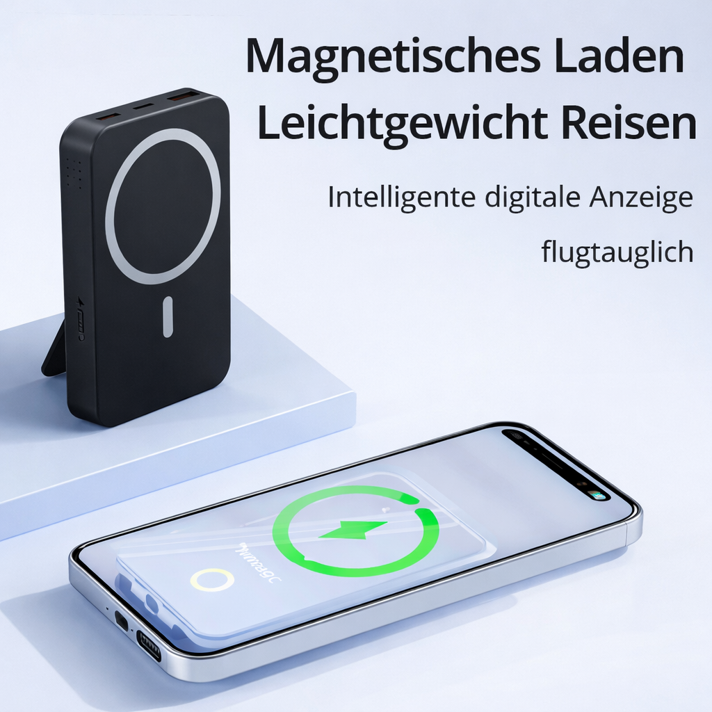 Power Bank Wireless Charger Magnetic 10000mAh Travel Battery