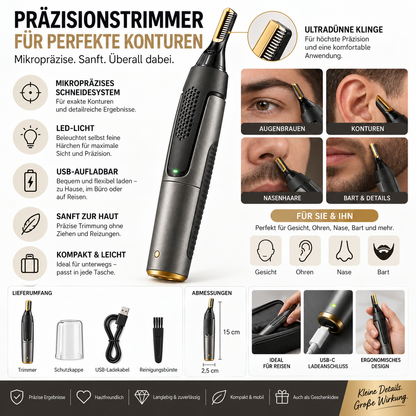 Präzisionstrimmer Mikropräziser Konturen USB Ladegerät