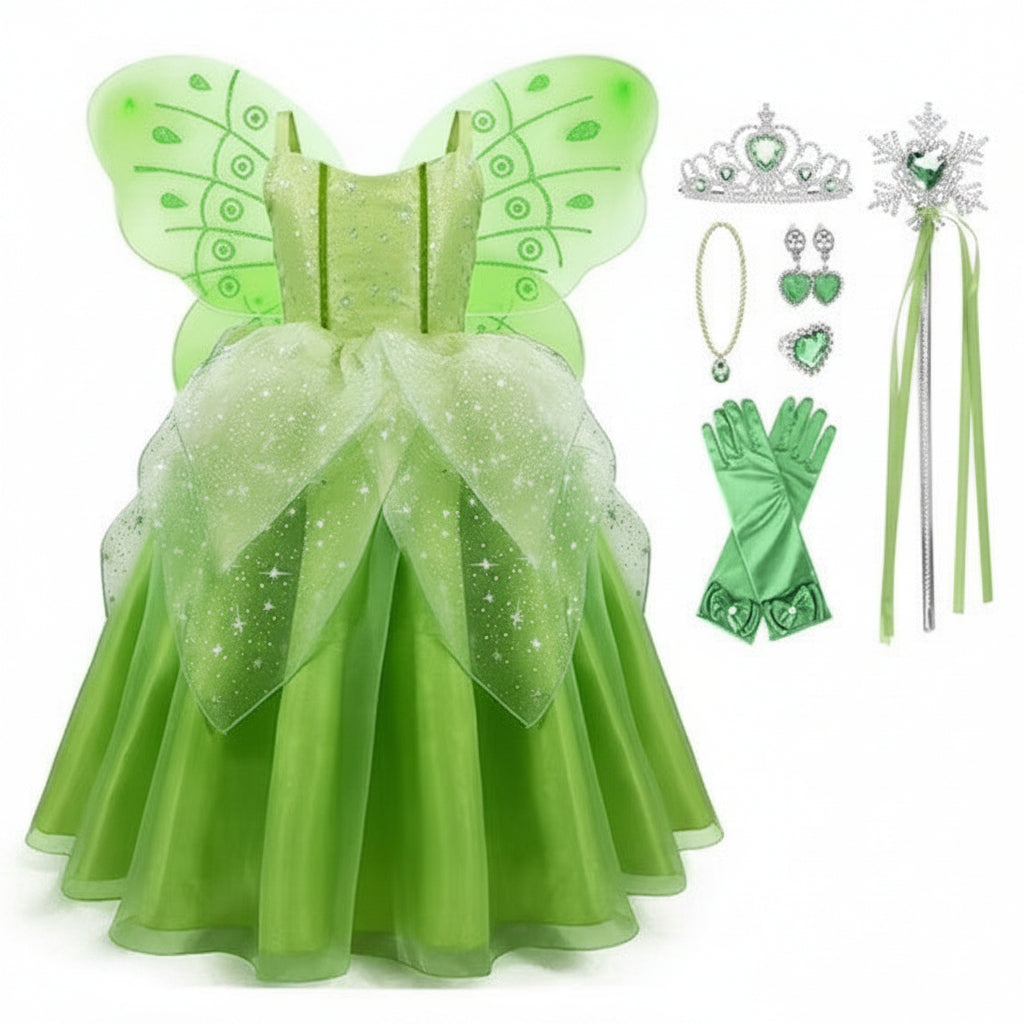 Halloween Kostüme Feenkleid Kinder Flügel Zubehörset