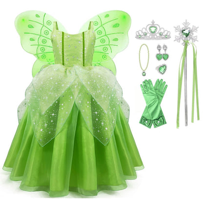 Halloween Kostüme Feenkleid Kinder Flügel Zubehörset