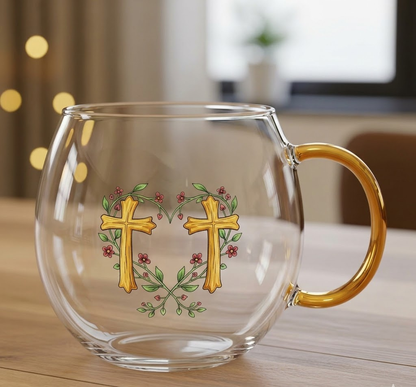 Weihnachts Tischdekoration Glasbecher Festliche Winter Tasse
