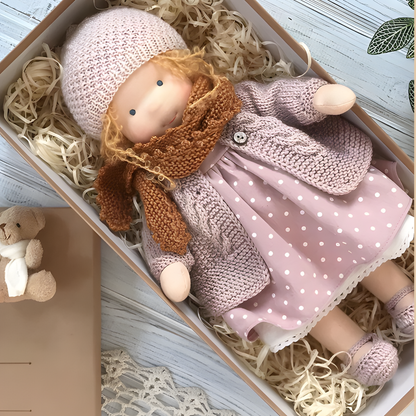 Puppe Stoff Handmade Weiche Spielpuppe Kreative Kinderpuppe