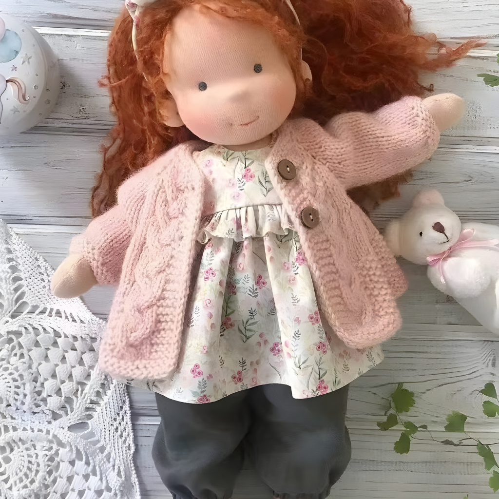 Puppe Stoff Handmade Weiche Spielpuppe Kreative Kinderpuppe