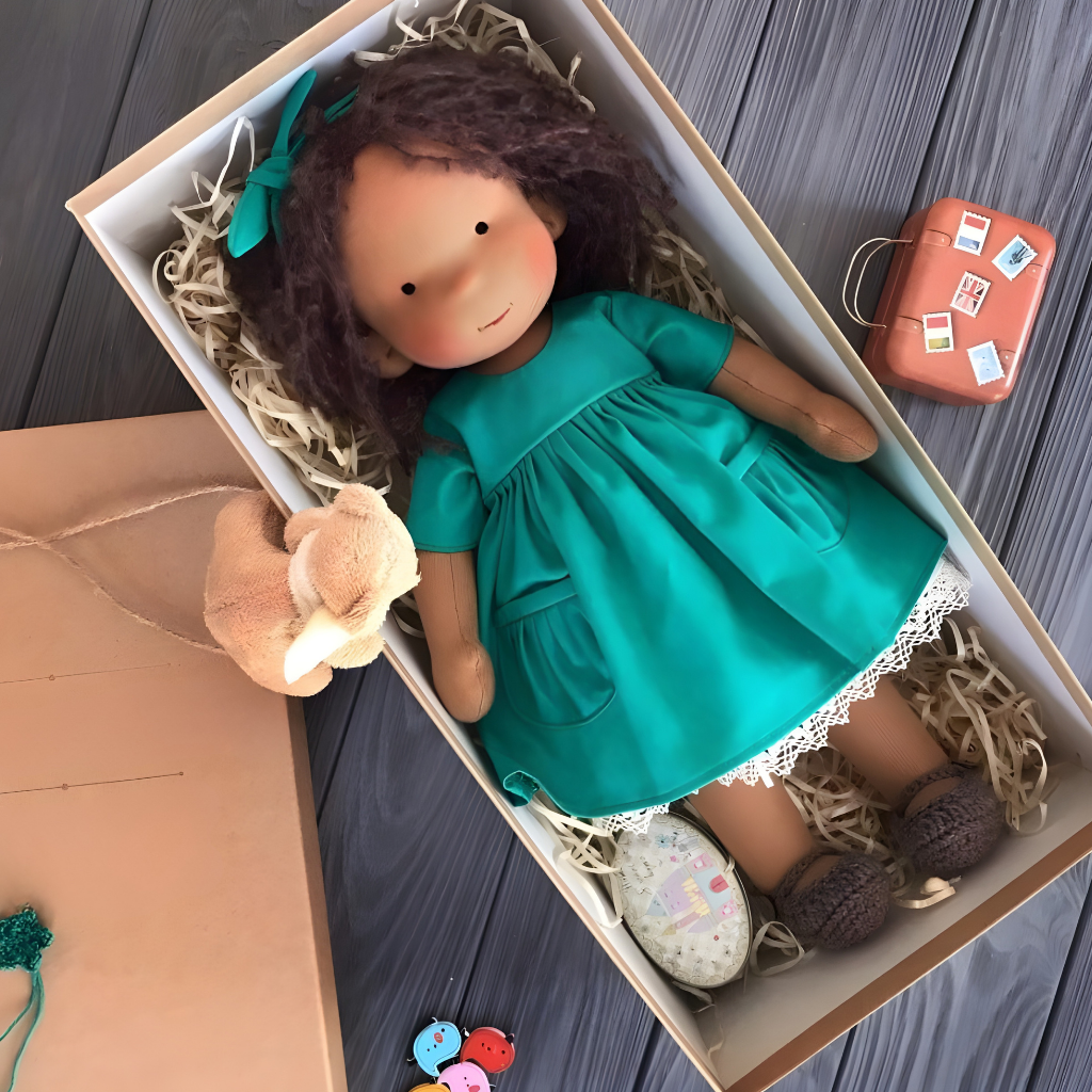 Puppe Stoff Handmade Weiche Spielpuppe Kreative Kinderpuppe