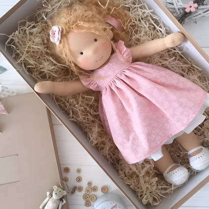 Puppe Stoff Handmade Weiche Spielpuppe Kreative Kinderpuppe