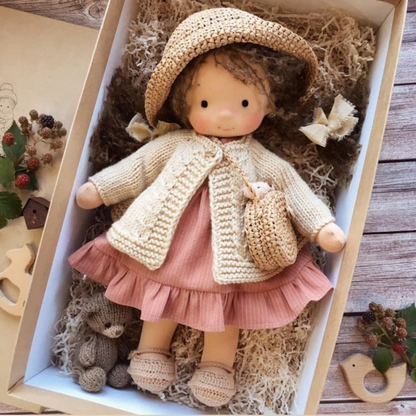 Puppe Stoff Handmade Weiche Spielpuppe Kreative Kinderpuppe