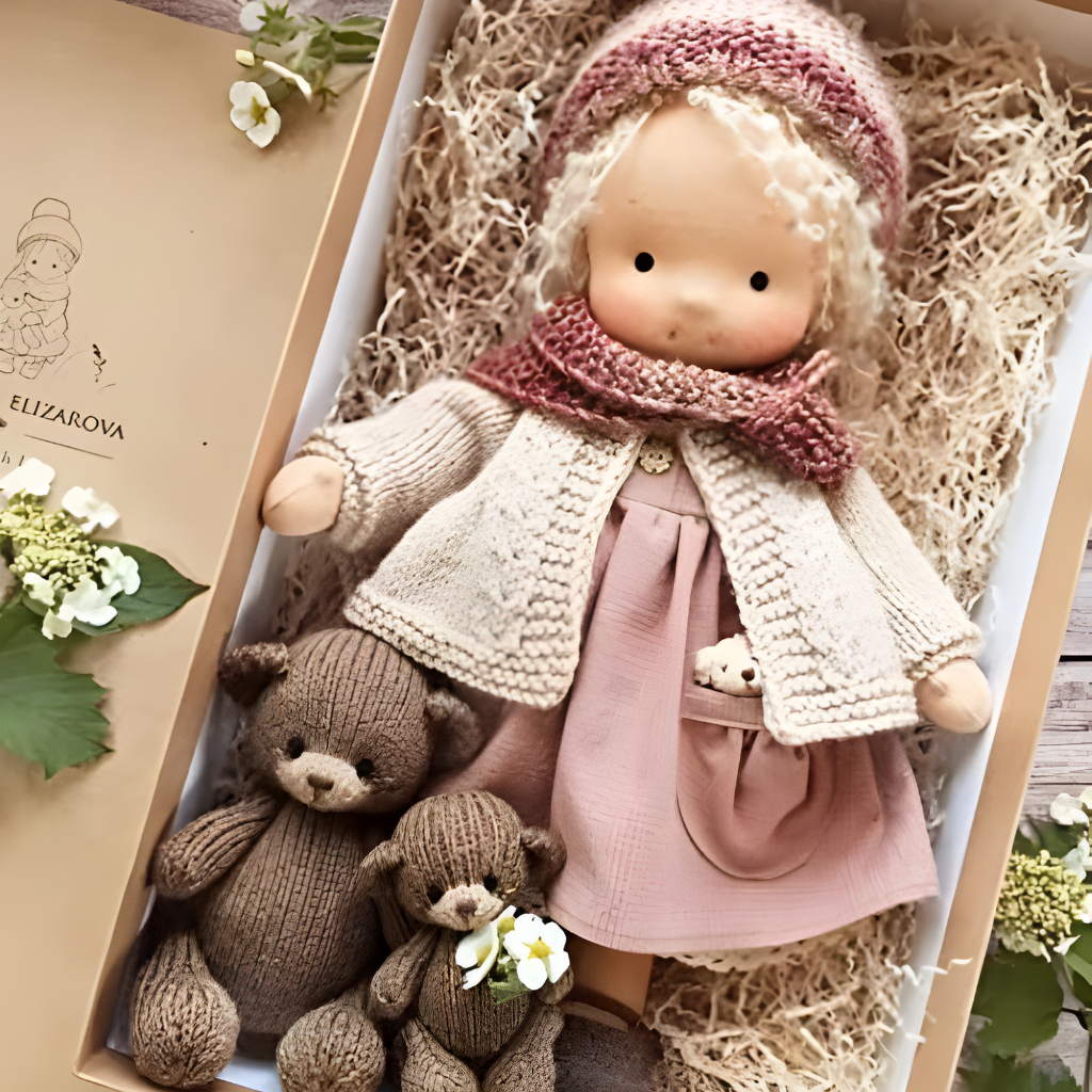 Puppe Stoff Handmade Weiche Spielpuppe Kreative Kinderpuppe